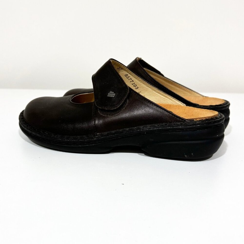 Finn Comfort Womens Stanford Clog Brown Leather Size 37 EU / 6.5 US - Picture 7 of 12